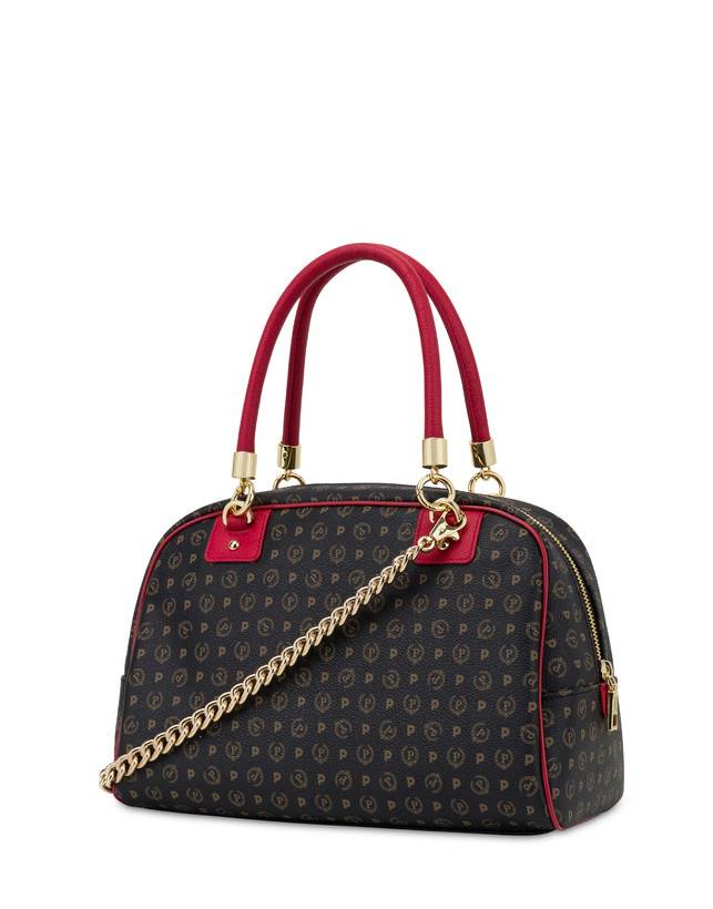 Pollini Bowling Bag Heritage Logo Classic Nero/lacca Nuovo