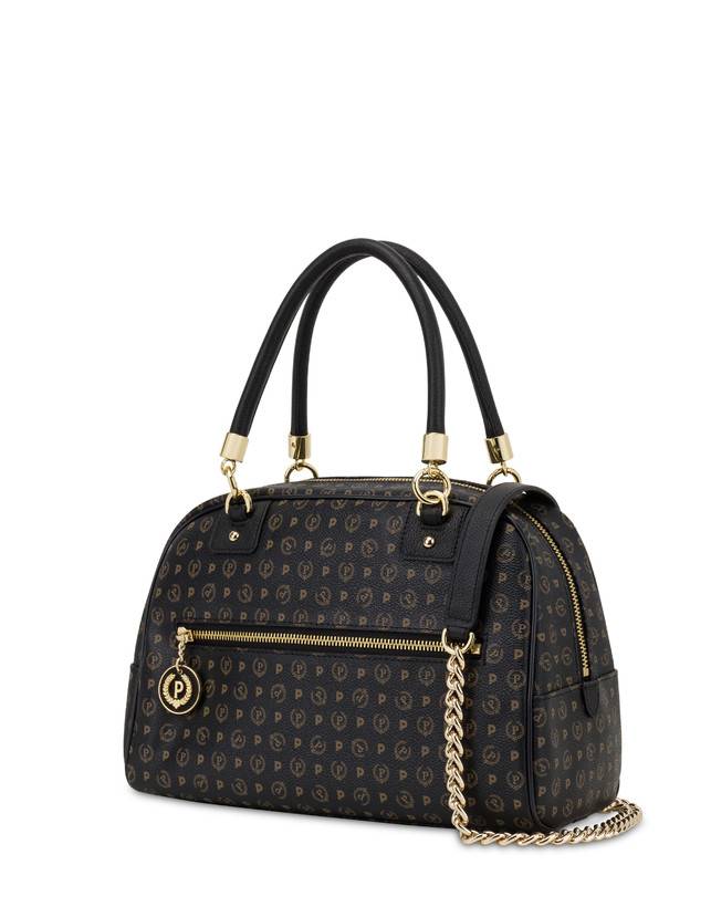 Pollini Bowling Bag Heritage Logo Classic Nero/nero Qualità