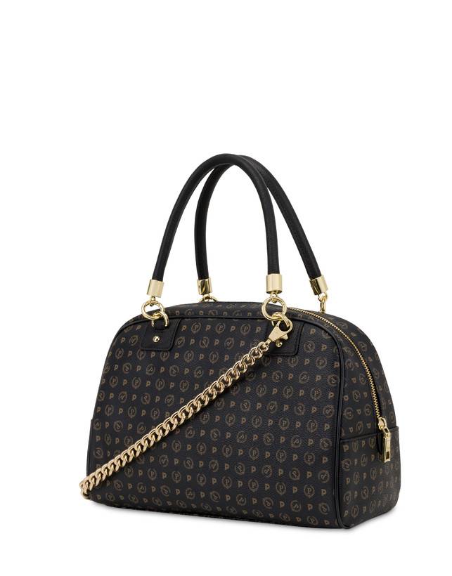 Pollini Bowling Bag Heritage Logo Classic Nero/nero Qualità