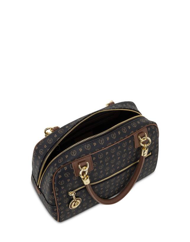 Pollini Bowling Bag Heritage Logo Classic Nero/marrone Promozione