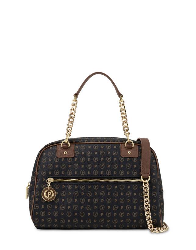 Pollini Bowling Bag Heritage Logo Classic Nero/marrone Promozione