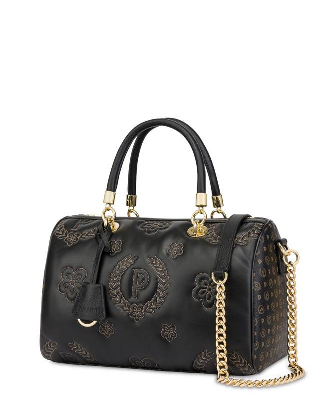 Pollini Borsa Bauletto Puffy Heritage Nero/nero/nero Spedizione Gratuita