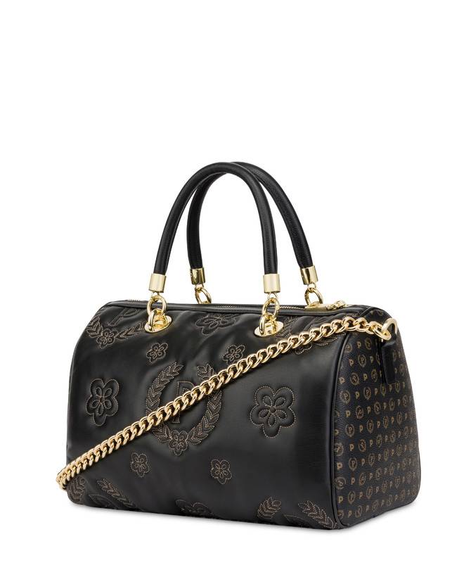 Pollini Borsa Bauletto Puffy Heritage Nero/nero/nero Spedizione Gratuita