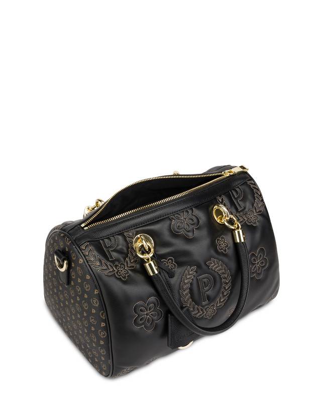 Pollini Borsa Bauletto Puffy Heritage Nero/nero/nero Spedizione Gratuita
