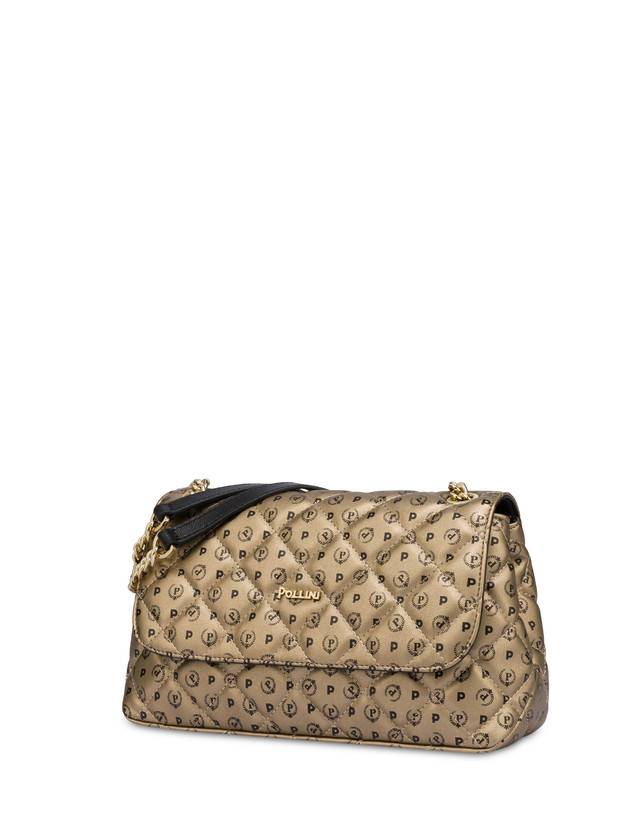 Pollini Borsa A Spalla Heritage Matelassé Oro/nero Qualità Garantita