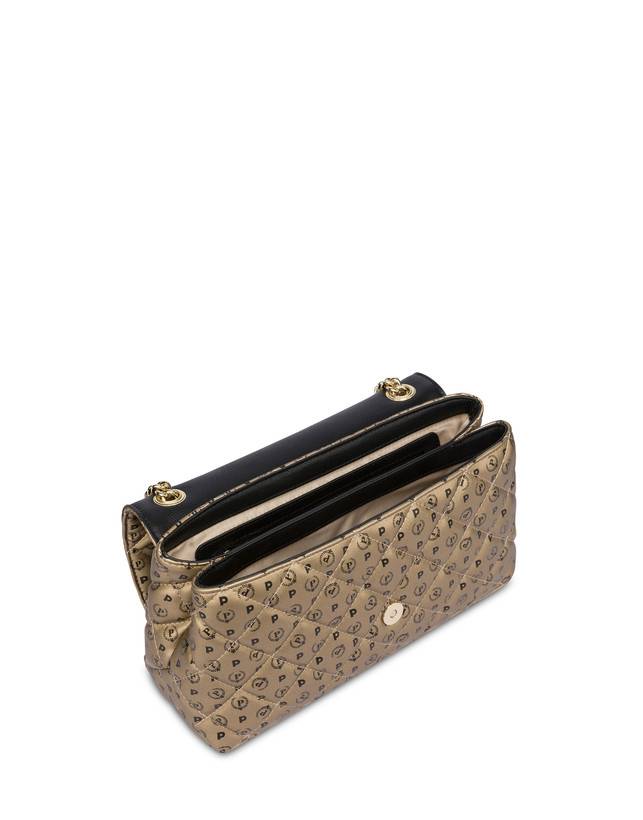 Pollini Borsa A Spalla Heritage Matelassé Oro/nero Qualità Garantita