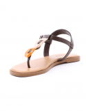 I NUOVO Sandalo basso donna infradito I NUOVO 981006 PRALINE Soddisfazione Garantita