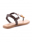 I NUOVO Sandalo basso donna infradito I NUOVO 981006 PRALINE Soddisfazione Garantita