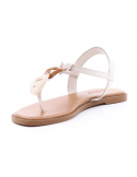 I NUOVO Sandalo basso donna infradito I NUOVO 981006 CREMA Shopping Online