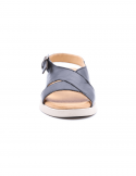 BUENO Sandalo con tacco basso zeppa donna BUENO Y5102 NERO Presa