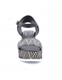 BUENO Sandalo con zeppa donna BUENO U7003 NERO Hotsell