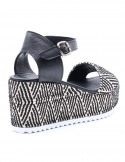 BUENO Sandalo con zeppa donna BUENO U7003 NERO Hotsell