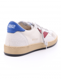 4B12 Sneakers uomo QUATTROBARRADODICI PLAY NEW 64 in pelle bianca Affare Del Giorno