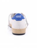 4B12 Sneakers uomo QUATTROBARRADODICI PLAY NEW 64 in pelle bianca Affare Del Giorno