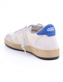 4B12 Sneakers uomo QUATTROBARRADODICI PLAY NEW 64 in pelle bianca Affare Del Giorno