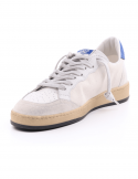 4B12 Sneakers uomo QUATTROBARRADODICI PLAY NEW 64 in pelle bianca Affare Del Giorno