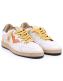 4B12 Sneakers uomo QUATTROBARRADODICI PLAY NEW 57 in pelle bianca Prezzo Ridotto