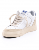 4B12 Sneakers uomo QUATTROBARRADODICI KYLE 752 in pelle bianca Convenienza