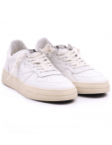 4B12 Sneakers uomo QUATTROBARRADODICI HYPER 926 in pelle bianca Novità