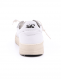 4B12 Sneakers uomo QUATTROBARRADODICI HYPER 926 in pelle bianca Novità
