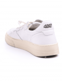 4B12 Sneakers uomo QUATTROBARRADODICI HYPER 926 in pelle bianca Novità