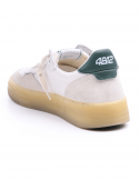 4B12 Sneakers uomo QUATTROBARRADODICI HYPER 924 in pelle bianca Presa