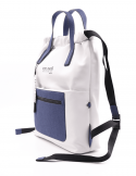 PEPEMOLL Borsa zaino donna PEPEMOLL 241441 BLANCO/NAVY in ecopelle Hotsell