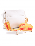 FRAU Borsa donna FRAU 511 WHITE in pelle bottalata 2025