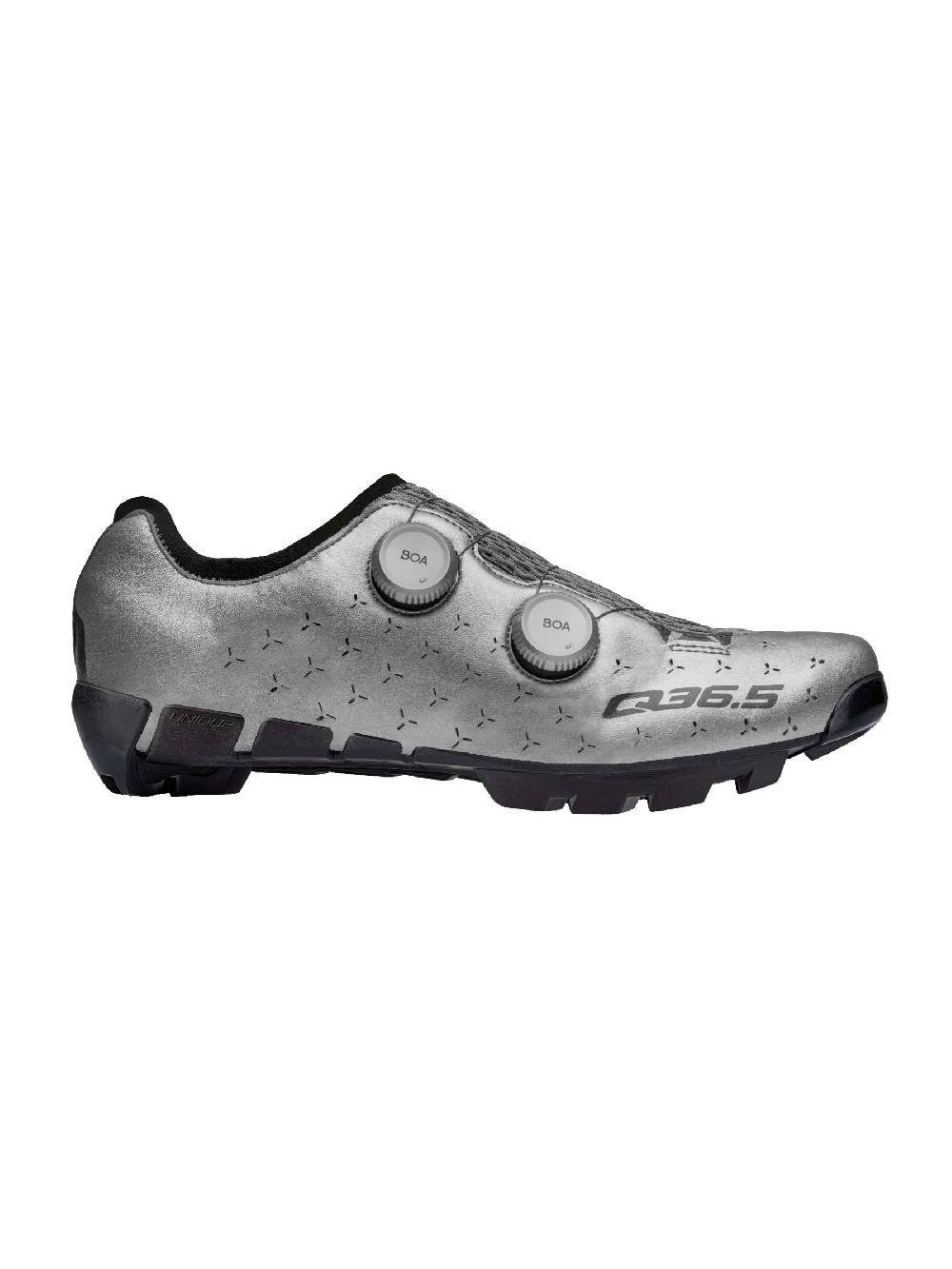 Q36.5 Unique Scarpe Adventure Grigio Argento Ritorno libero