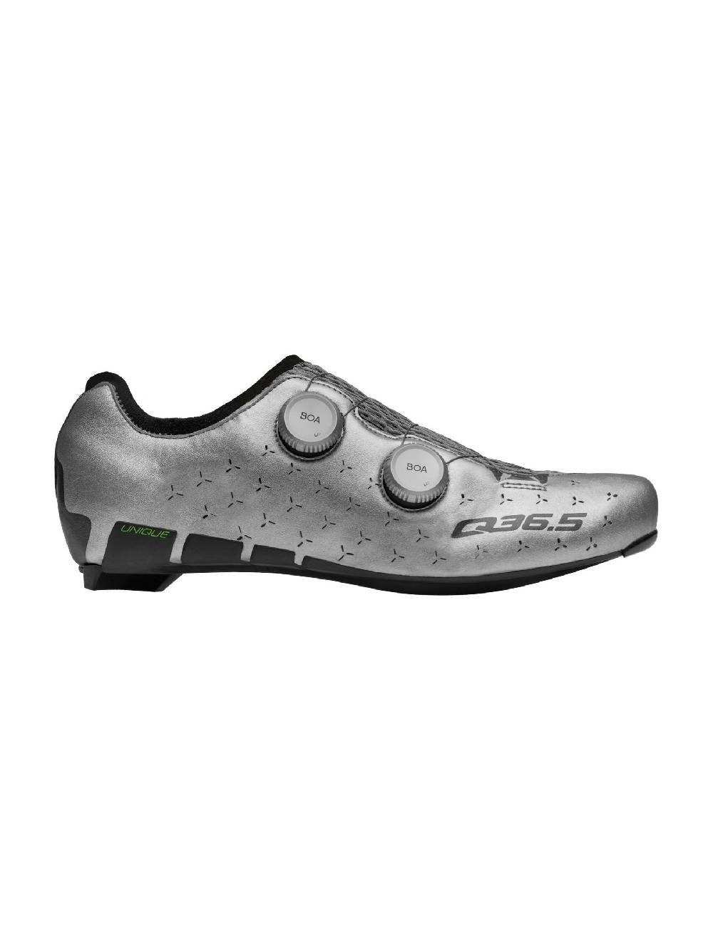 Q36.5 Unique Scarpe Strada Grigio Argento Ultimi tre giorni