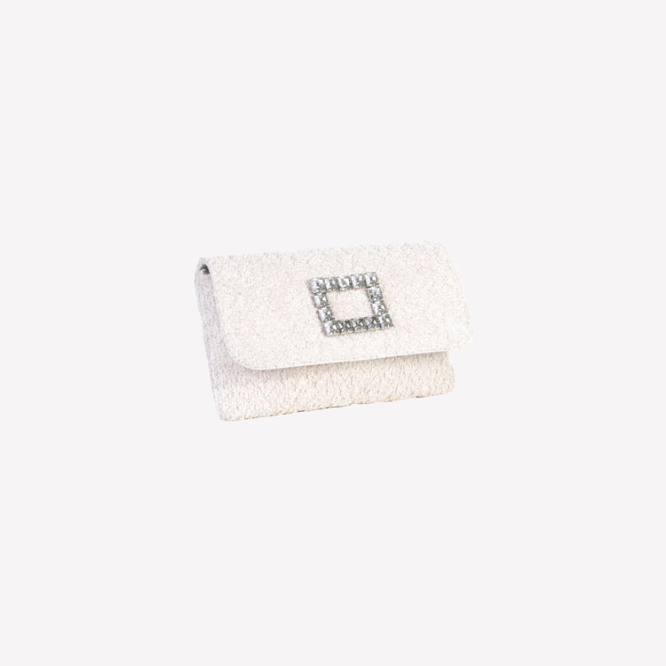 Roberto Festa BORSA IN BOUCLE CALCE CON ACCESSORIO STRASS CAPRI LUX In Vendita