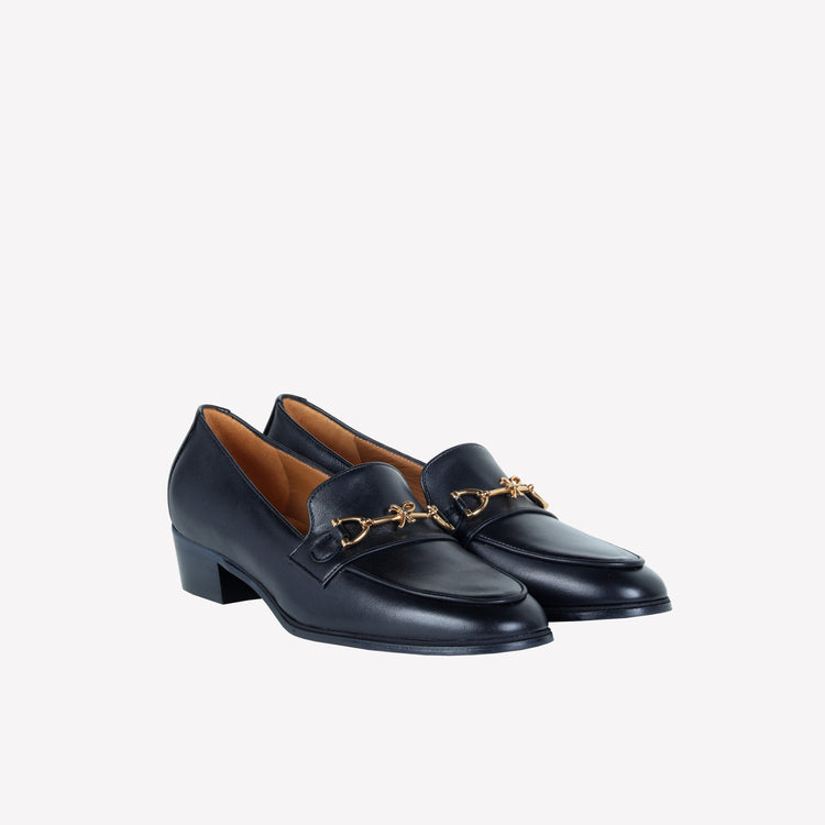 Roberto Festa MOCASSINO IN NAPPA CON ACCESSORIO MORSETTO ORO AXEL Promozione