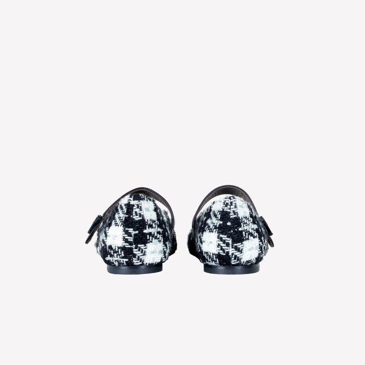 Roberto Festa BALLERINA IN TWEED CON CINTURINO SU COLLO DEL PIEDE CONNYS Promozione Limitata