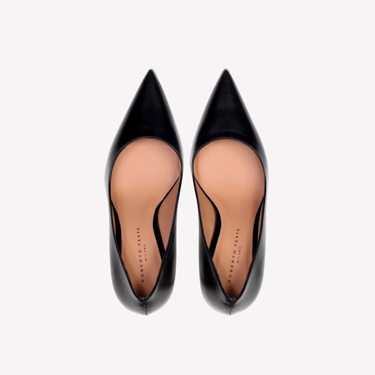 Roberto Festa DÉCOLLETÉ IN VITELLO NERO LORY 2025
