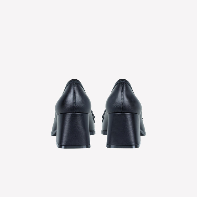 Roberto Festa MOCASSINO IN NAPPA NERO CON ACCESSORIO PERLA GERT Nuovo