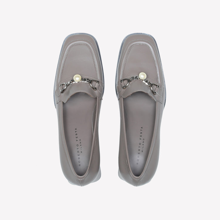 Roberto Festa MOCASSINO IN NAPPA ACACIA CON ACCESSORIO PERLA GERT Qualità