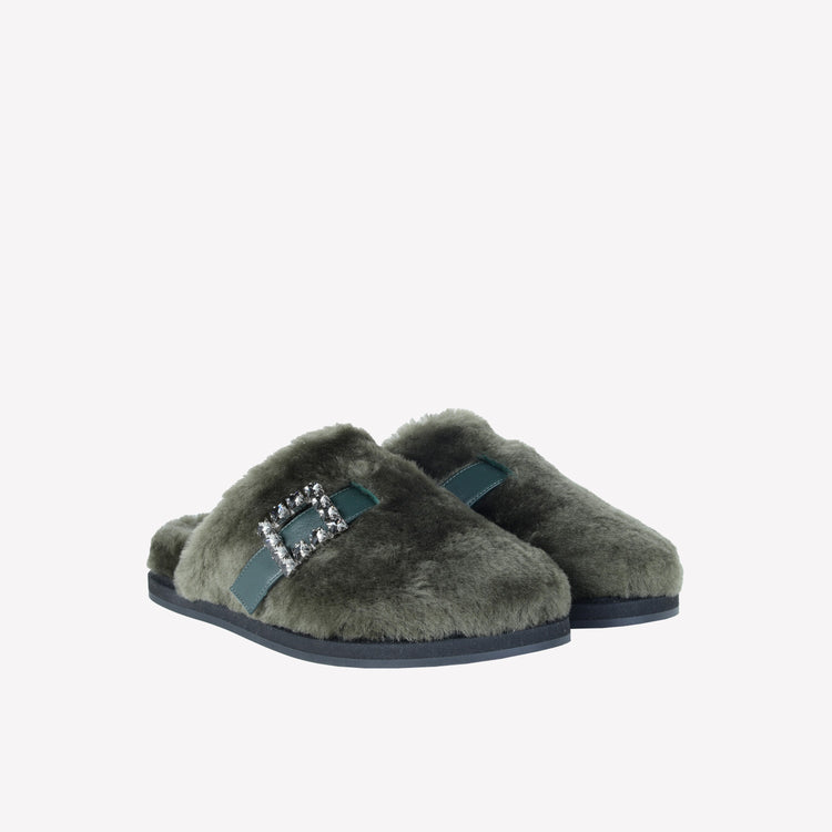 Roberto Festa MULES IN MONTONE BOSCO CON FIBBIA CRISTALLI MARCUS Fino Al -60%