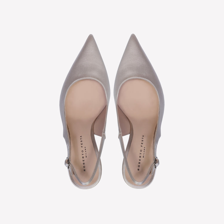 Roberto Festa SLINGBACK IN RASO PERLA LAVINIA In Saldo