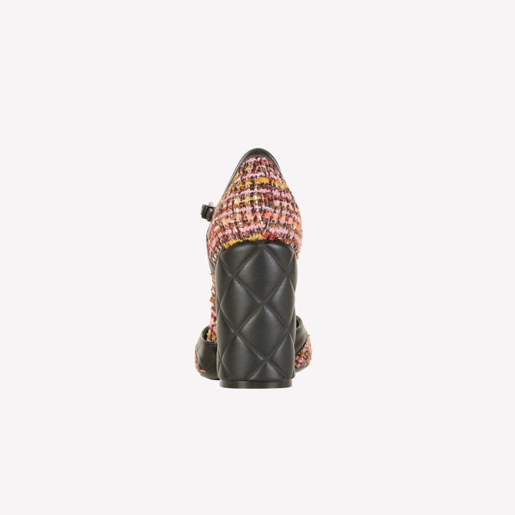 Roberto Festa DÉCOLLETÉ T-STRAP IN BOUCLÉ MULTICOLOR OLIMPYA Vendita