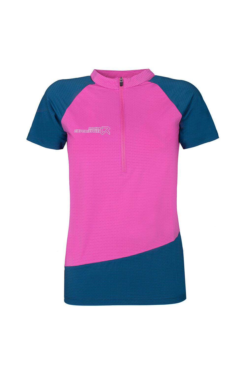Rock Experience Merlin SS HZ maglia t-shirt half zip donna Outlet