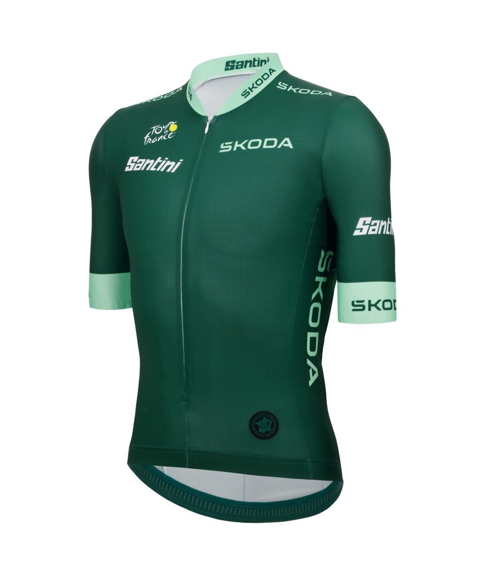 Santini Maglia Verde del Tour de France - MIGLIOR VELOCISTA - MAGLIA Fino Al -60%
