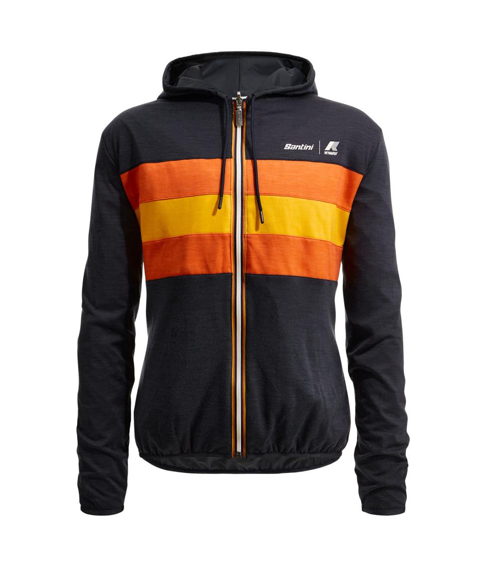Santini SANTINI x K-WAY - GIACCA ANTIVENTO REVERSIBILE Novità