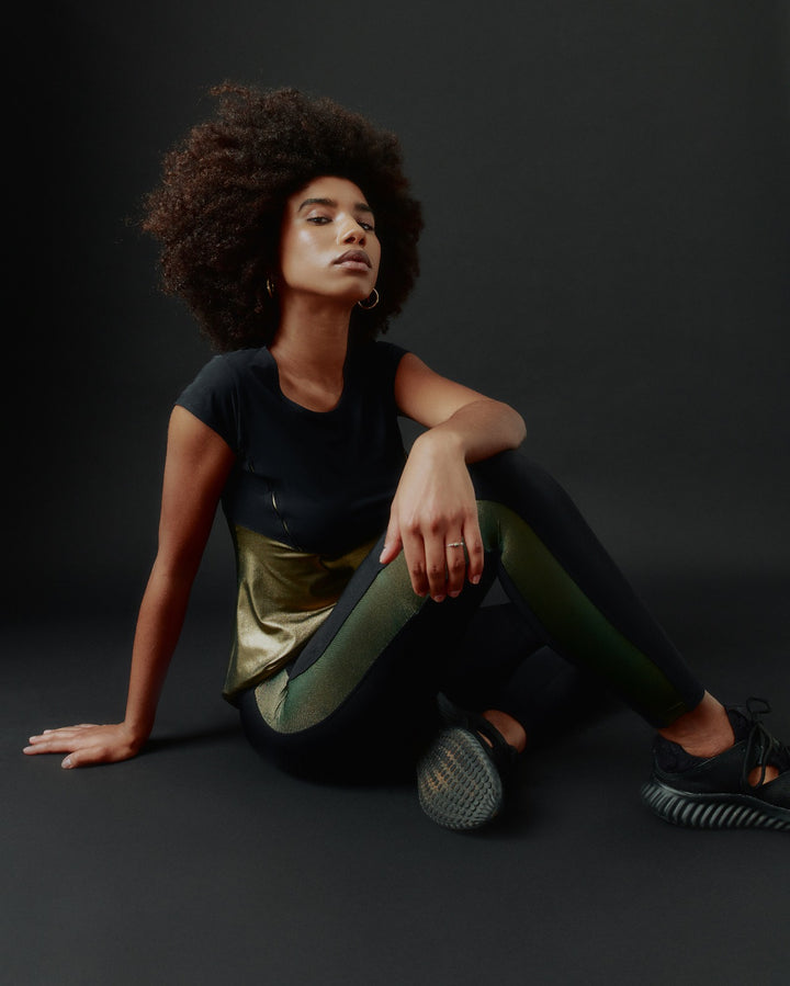 Sàpopa Wake up Fleece Metallic Leggings Acquista Ora