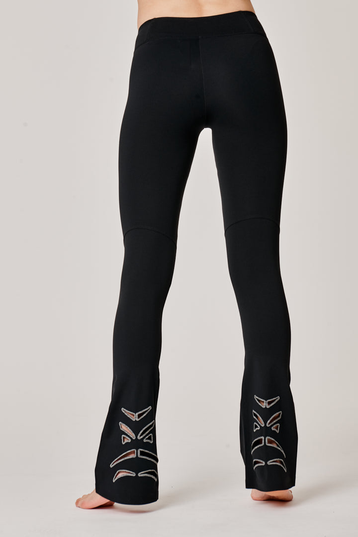 Sàpopa Vortice Black Flare Leggings Convenienza