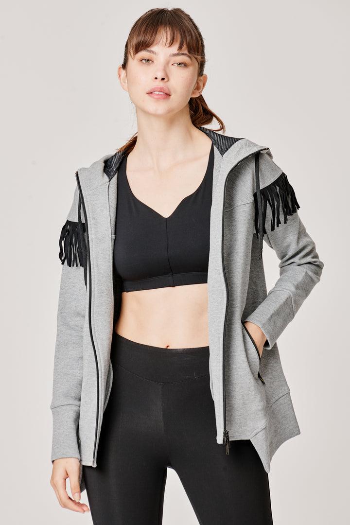Sàpopa Kiwi Grey Fringe Sweatshirt I Più Venduti