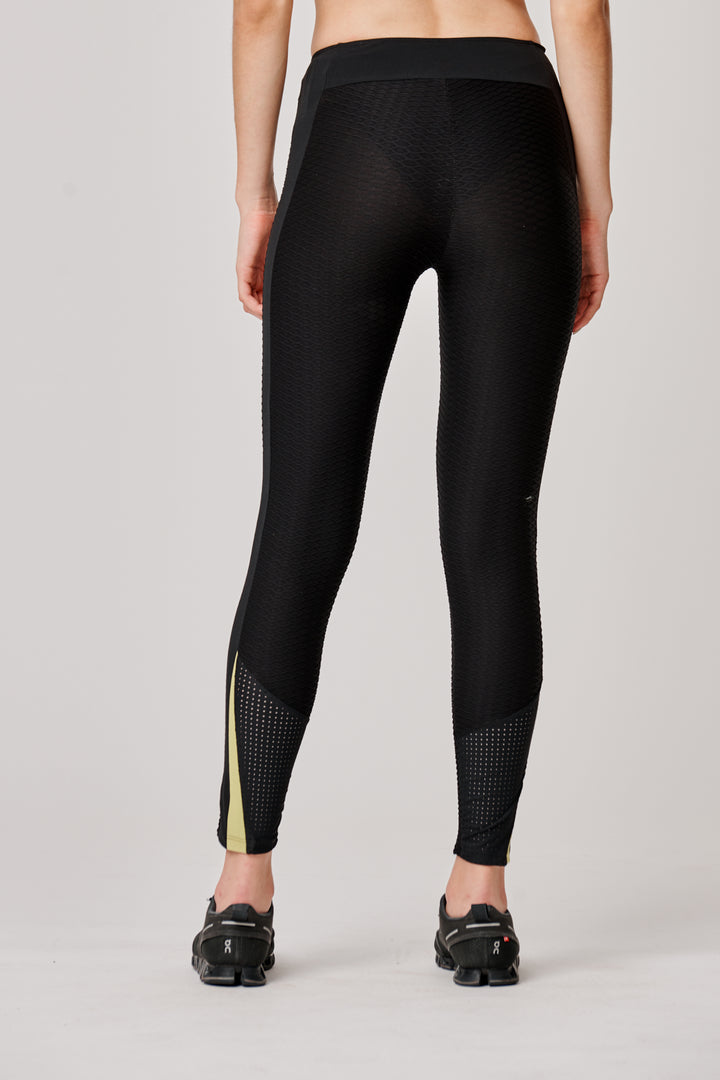 Sàpopa Lalla 3D Texture Yellow Leggings Italia