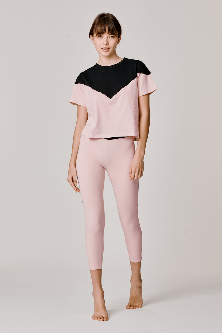 Sàpopa Valeria Crop Pink Leggings Nuovo