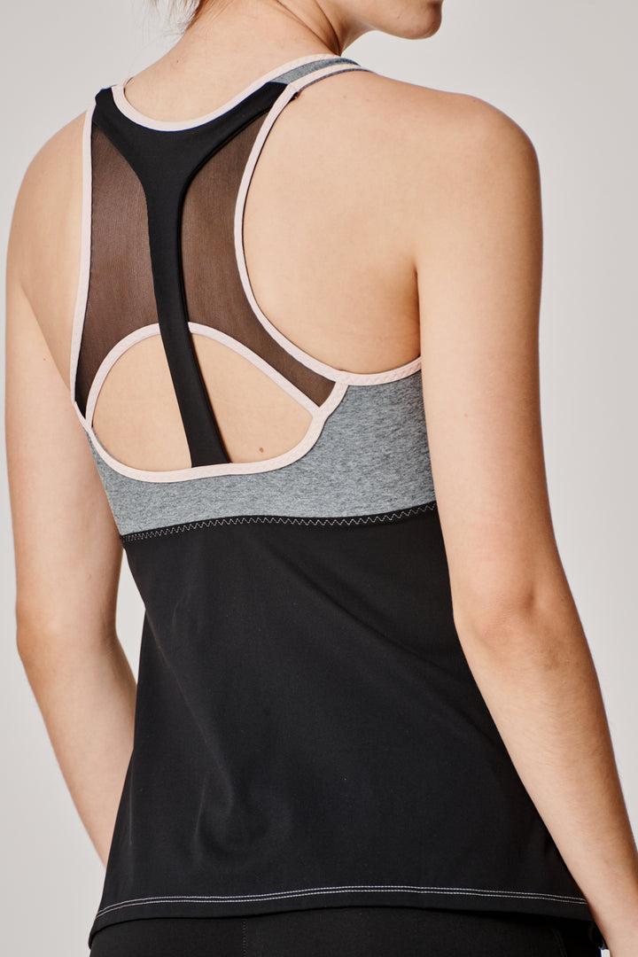 Sàpopa Classico Grey-Pink Tank Top Spedizione Gratuita