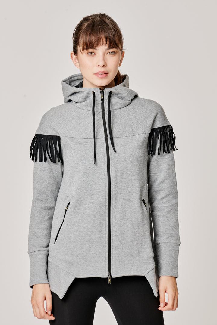 Sàpopa Kiwi Grey Fringe Sweatshirt Affare Del Giorno