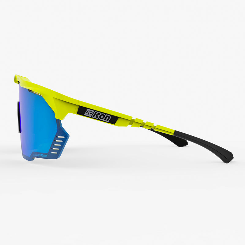 Scicon Aeroshade Kunken Occhiali Ciclismo Giallo Fluo/Blu Negozi Online